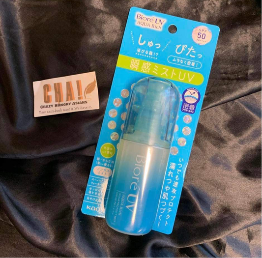 Biore’ uv Aqua Rich SPF 50+ Spray
