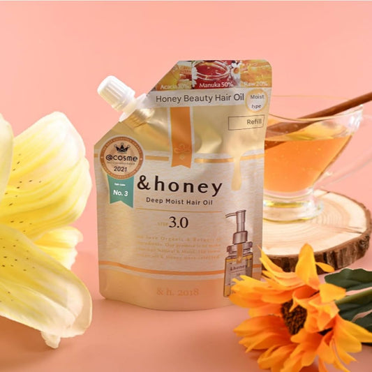 &Honey Deep Moist Hair Oil Refill
